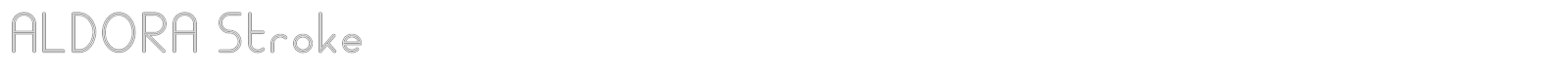 Aldora font preview