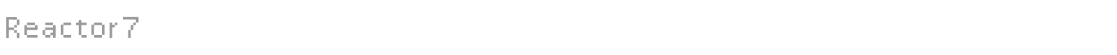 Reactor7 font preview