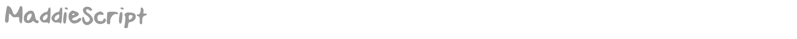 Maddie Script font preview