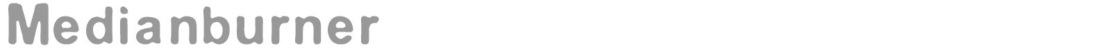 Median Burner font preview