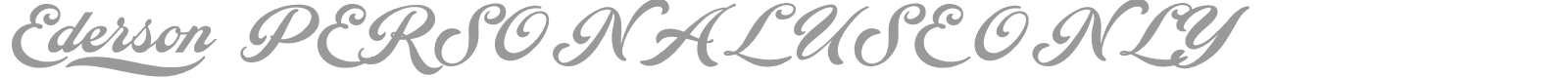 Ederson font preview