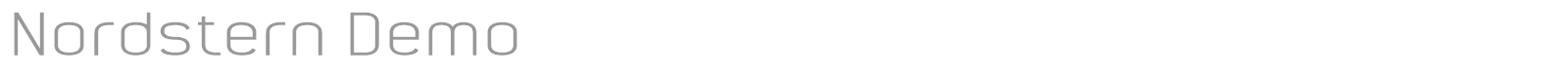 Nordstern font preview