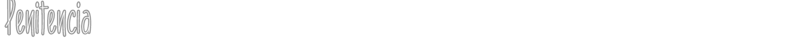 Penitencia font preview