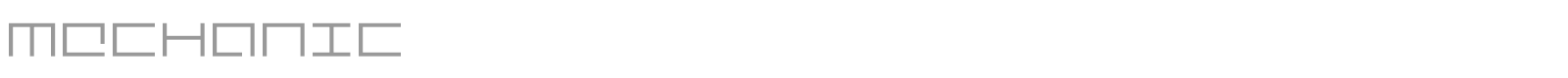 Mecha + Mechanic font preview