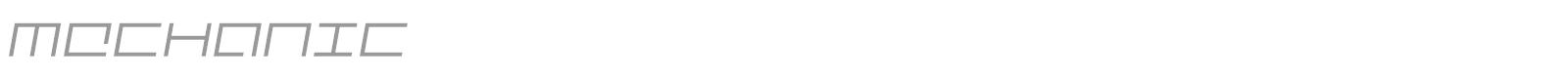 Mecha + Mechanic font preview