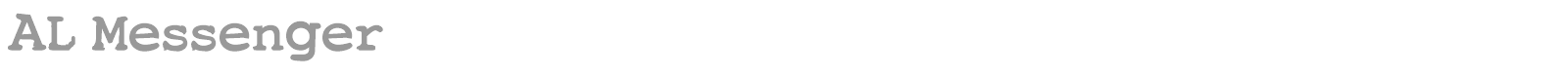 AL Messenger font preview