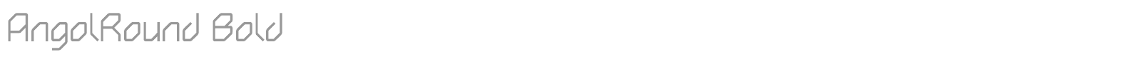 AngolRound Bold font preview