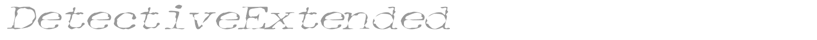 DetectiveExtended font preview