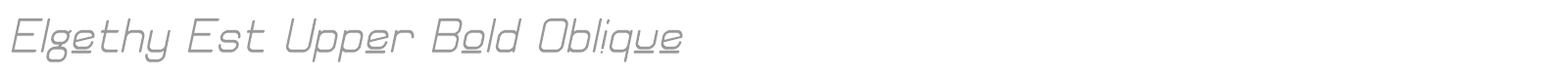 Elgethy Est Upper Bold font preview