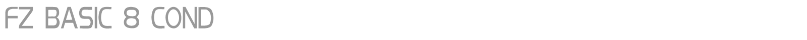 FZ BASIC 8 COND font preview