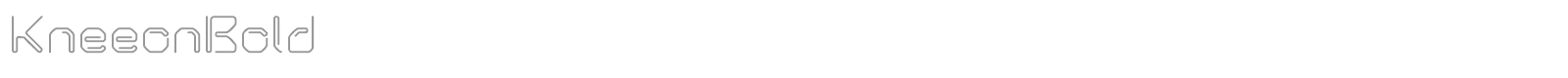 KneeonBold font preview