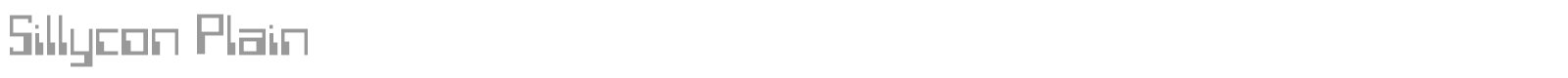 Sillycon Plain font preview