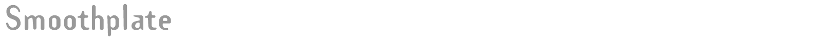 Smoothplate font preview