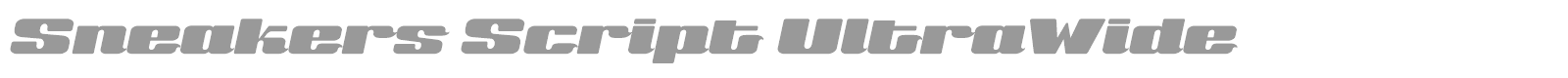 Sneakers Script UltraWide font preview