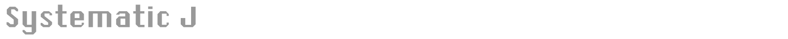 Systematic J font preview
