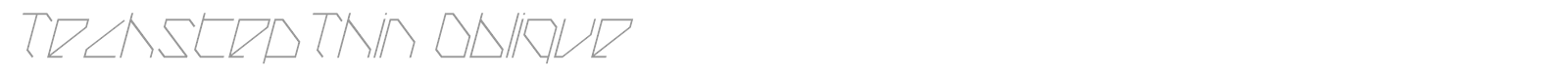 TechstepThin Oblique font preview