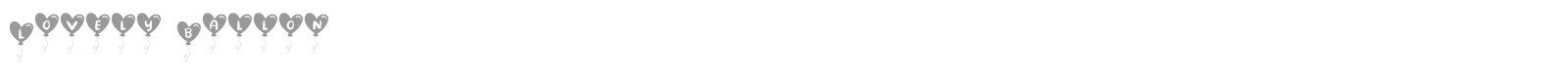Lovely Ballon font preview