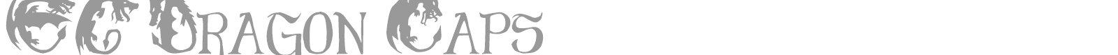EG Dragon Caps font preview