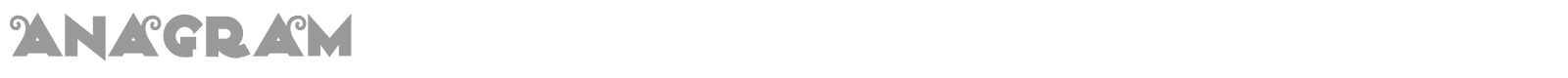 Anagram font preview
