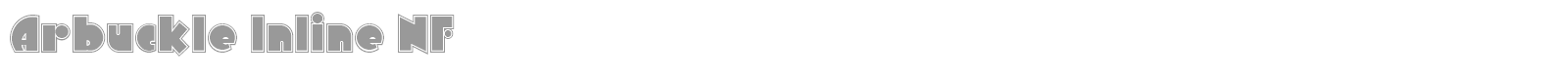 Arbuckle Inline font preview