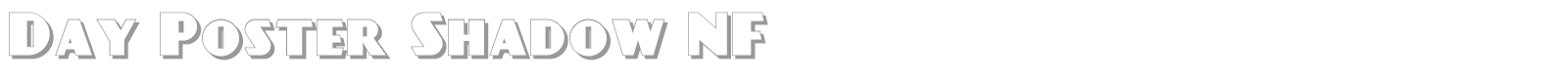 Day Poster Shadow font preview