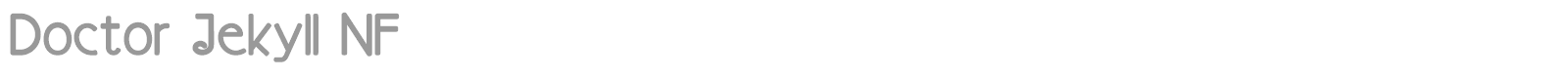 Doctor Jekyll font preview