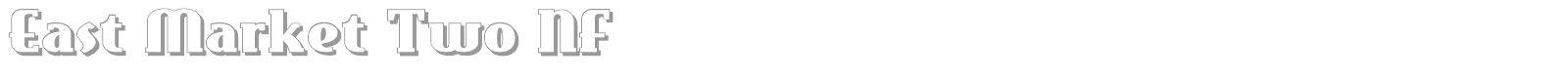 East Market Two font preview