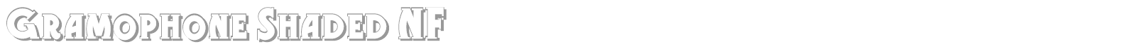 Gramophone Shaded font preview