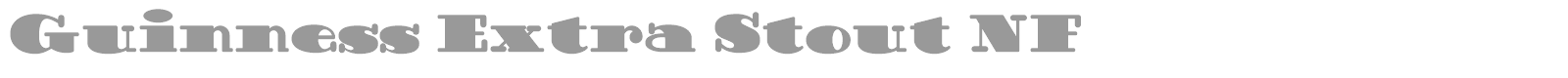 Guinness Extra Stout font preview