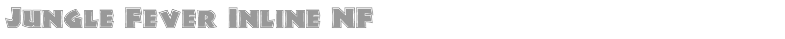 Jungle Fever Inline font preview