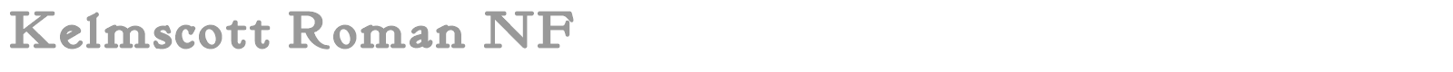 Kelmscott Roman Bold font preview