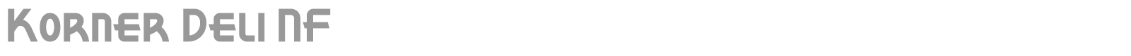 Korner Deli font preview