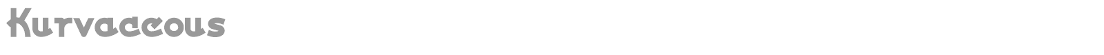 Kurvaceous font preview
