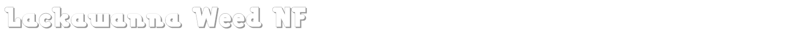 Lackawanna Weed font preview