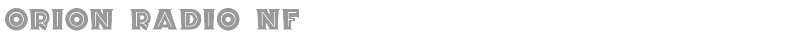 Orion Radio font preview