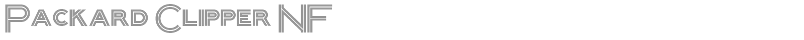 Packard Clipper font preview