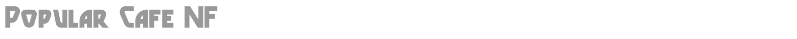 Popular Cafe font preview
