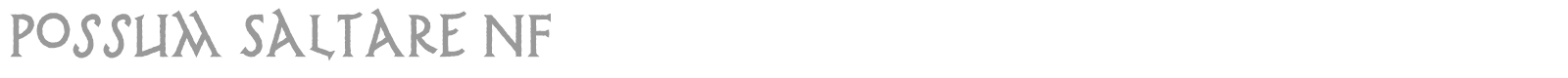Possum Saltare font preview