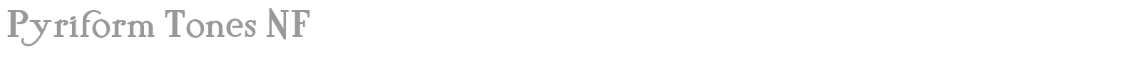 Pyriform Tones font preview