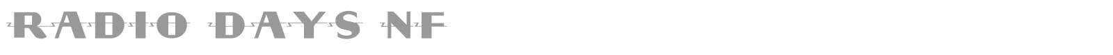 Radio Days font preview