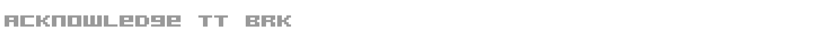 Acknowledge font preview
