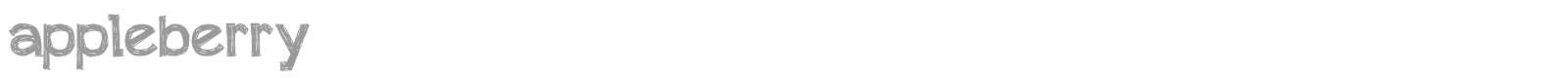 Appleberry font preview