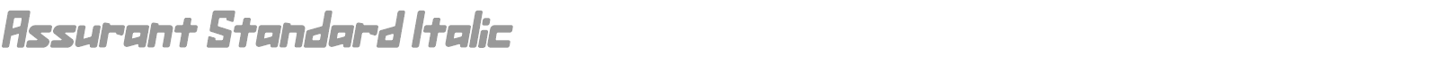 Assurant Standard font preview