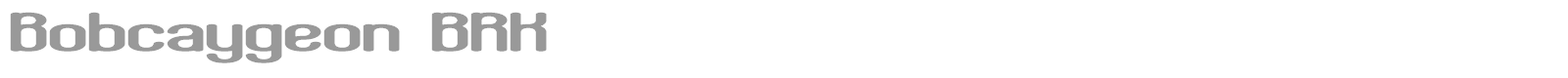 Bobcaygeon font preview