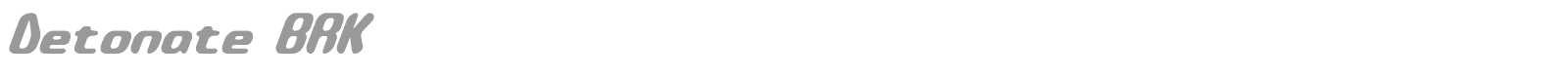 Detonate font preview