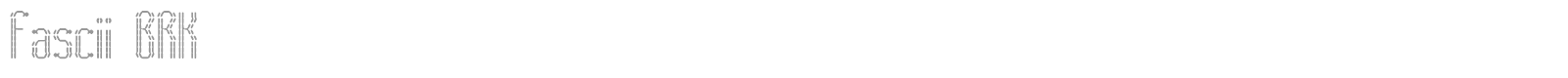Fascii font preview