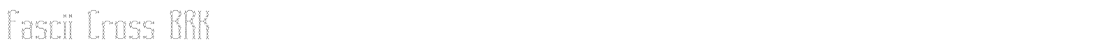 Fascii font preview