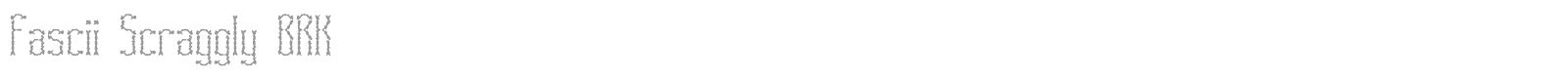 Fascii font preview