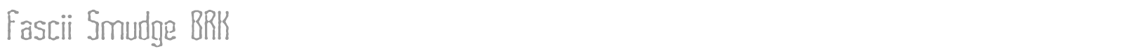 Fascii font preview