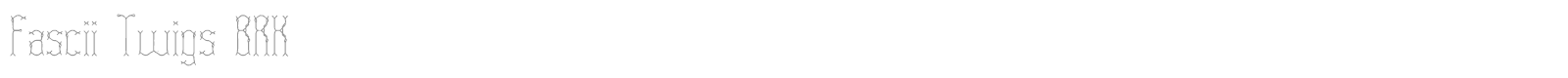 Fascii font preview